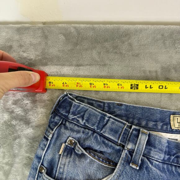 VTG Y2K LL Bean blue denim baggy casual streetwear jeans mens 34x29 - Picture 6 of 7